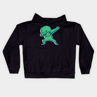 Alien icon funny Kids Hoodie